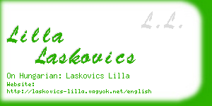 lilla laskovics business card